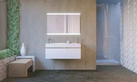 Зеркало Raval Hotte 100 с подсветкой Хром