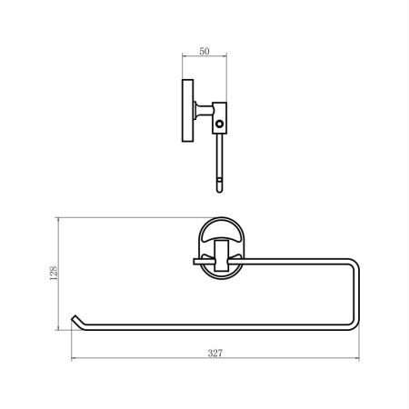 Держатель для бумажных полотенец FASHUN A1903-2, хром, артикул A1903-2