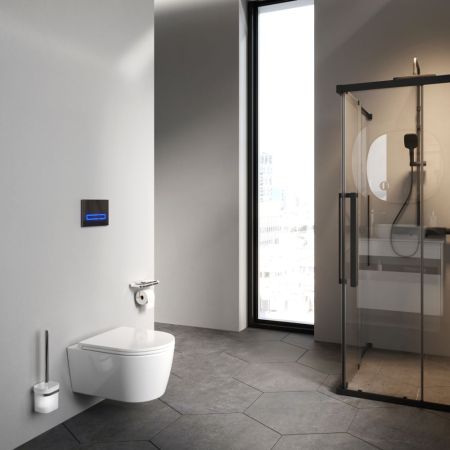 C8F1700SC Func подвесной унитаз 49 см FlashClean с сиденьем микролифт, артикул C8F1700SC