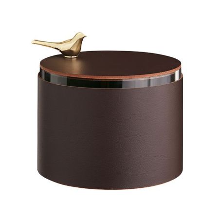 ADJ Шкатулка Bird диаметр 15хH10см, цвет шоколад/золото, артикул 5015B.06.O