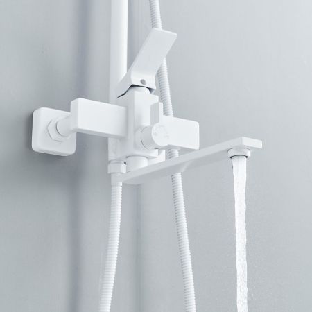 Душевая система Shevanik S6136C, белый