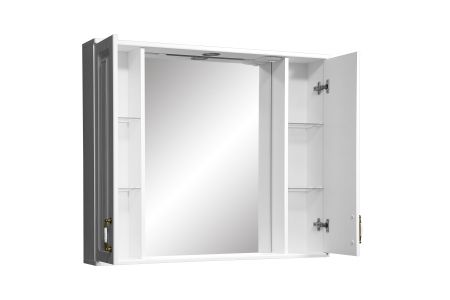 Зеркало-шкаф "Кармела 100/С", ольха белая