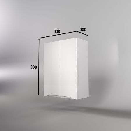 Тумба подвесная "Марелла 60" (2 ящ.) Люкс антискрейтч белый глянец, PLUS Тумба подвесная "Марелла 60" (2 ящ.) Люкс антискрейтч белый глянец, PLUS