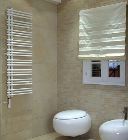 Электрический полотенцесушитель Zehnder Yucca asymmetric YAE-170-060/YD Белый правый с электропатроном WIVAR и блоком ДУ, артикул YAER-170-060/YD