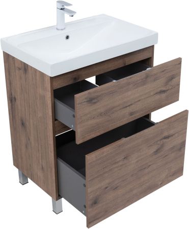 Тумба под раковину Aquanet Алвита New 70 напольная, дуб веллингтон табак, артикул 00344128