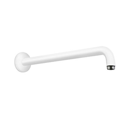 Держатель верхнего душа, Hansgrohe, вид-настенный, вынос, мм-389, цвет-белый матовый, артикул 27413700