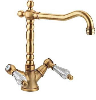 Смеситель для кухни Fiore GIOIELLI (SWAROVSKI®) 08ZZ0625, бронза