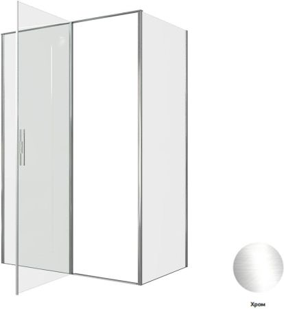 Душевой уголок Allen Brau Priority 140x80 3.31034.00 + 3.31040.00 хром, артикул 3.31034.00 + 3.31040.00