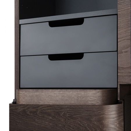 M30CHR0406TF Sensation, Шкаф-колонна, подвесной, правый, 40см, двери, табачный дуб, текстурированная, артикул M30CHR0406TF