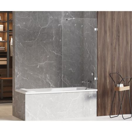 Шторка для ванны NEW TRENDY AVEXA 70 см EXK-1950-WP (хром), артикул EXK-1950-WP