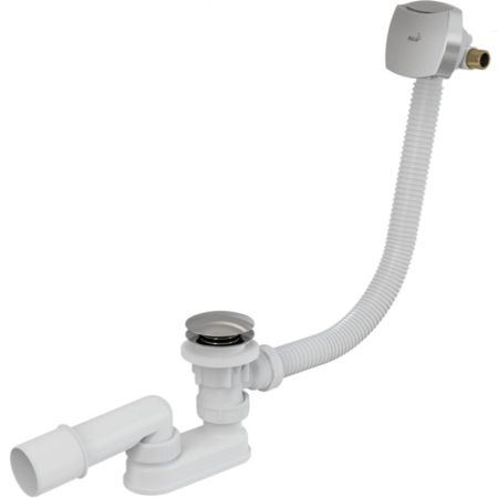 Слив-перелив Alcaplast A509KM-100 Click-Clack Белый Хром