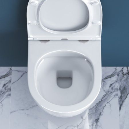 SFERA-R Чаша унитаза подвесного безободкового, P-trap BB046CHR, артикул BB046CHR