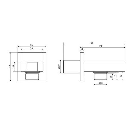 Угловой соединительный элемент EXCELLENT AREX.1022BL (черный мат) Угловой соединительный элемент EXCELLENT AREX.1022BL (черный мат)