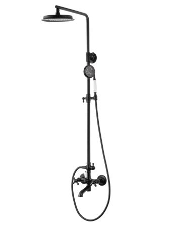 Душевая система WONZON & WOGHAND RETRO, Черный матовый (WW-88739020-MB), артикул WW-88739020-MB
