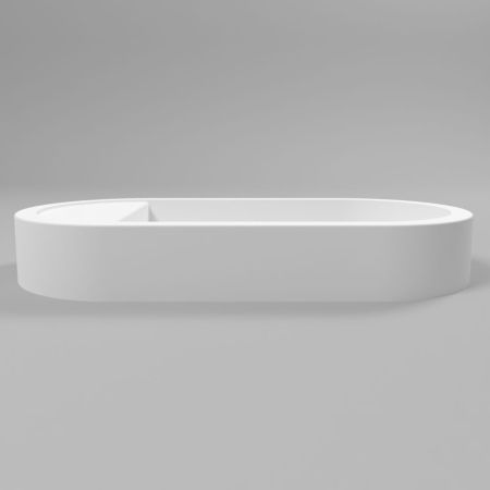 Умывальник WHITECROSS Malachite E 70x35 (белый мат) иск. камень, артикул 0725.070035.200