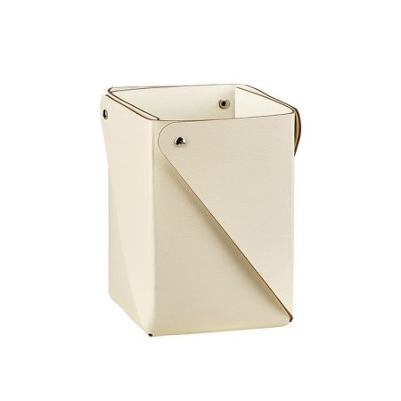 ADJ Стаканчик, 8x8xH10,5 см., цвет: панна котта/белый, артикул 0104.16/10