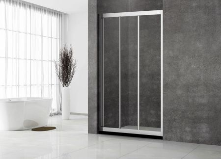 Душевая дверь Veconi Vianno VN-31, 1100х1950, хром, стекло прозрачное, артикул VN31-110-01-C5