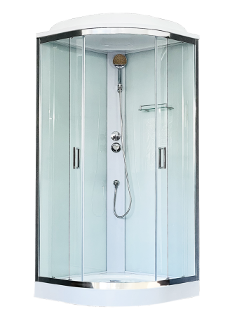 Душевая кабина Royal Bath RB 90HK5-WT-CH (белое/прозрачное), артикул RB90HK5-WT-CH