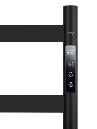 Полотенцесушитель электрический напольный WONZON & WOGHAND ESSEN, Черный матовый (WW-A407-MB), артикул WW-A407-MB