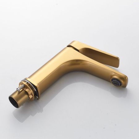 Смеситель для раковины Shevanik S4201G, золотой сатин, артикул S4201G