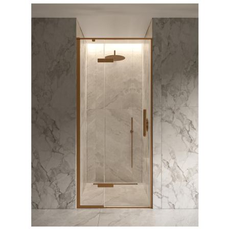 Душевая дверь в нишу Knotlor HDIP090CG0RB 90х200, бронза