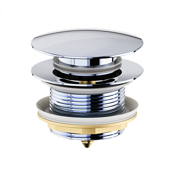 Донный клапан для ванны 1 1/2 WONZON & WOGHAND, Хром (WW-SS105-CR)