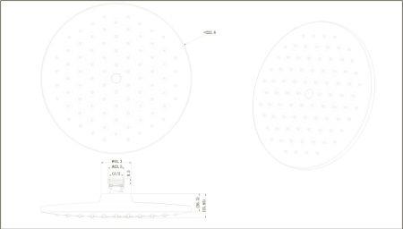 Верхний душ Bravat Built-in P70253BW-ENG, черный, артикул P70253BW-ENG