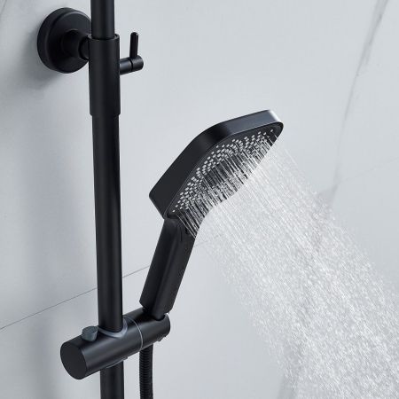 Душевая система Raffine F3696H, черный, артикул F3696H