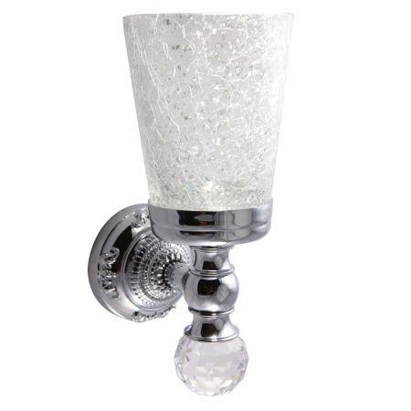 CRISTALIA Cтакан настенный, стекло/хром/SWAROVSKI, артикул 16788