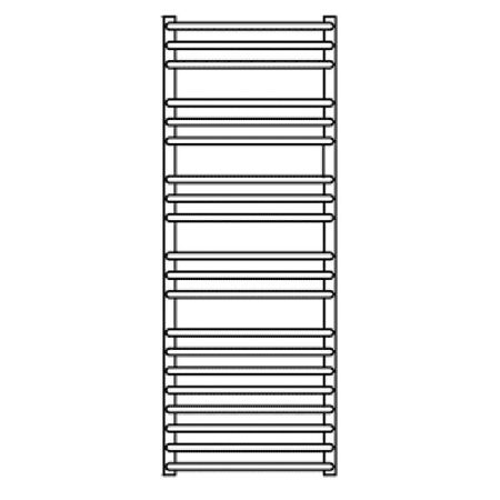 Водяной полотенцесушитель Grota Forte 48х120 Хром, артикул 