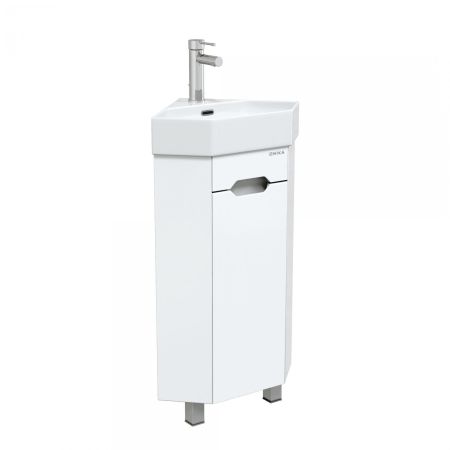 Тумба Onika Айленд 35 напольная, белая, угловая (ум. Line)