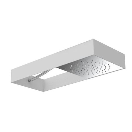 FIMA|Carlo Frattini Wellness Верхний душ Moove настенного монтажа, в белой матовой раме, передвижной модуль подачи воды, цвет хром, артикул F2991BCR