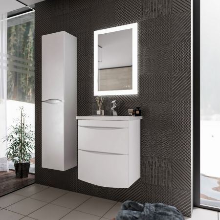 Комплект мебели для ванной Бриклаер ВЕГА 60-2, белый, артикул ВЕГА 60-2