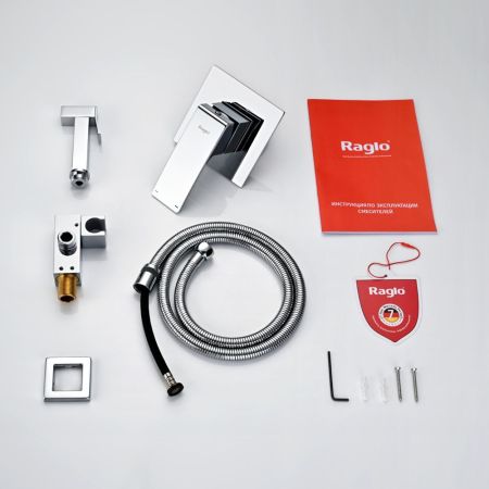 Гигиенический душ со смесителем  Raglo R01.53, хром
