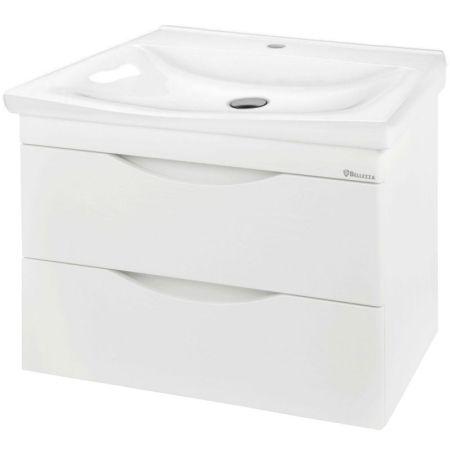 Тумба под раковину Bellezza Санриса 60 4630109180011 подвесная Белая, артикул 4630109180011