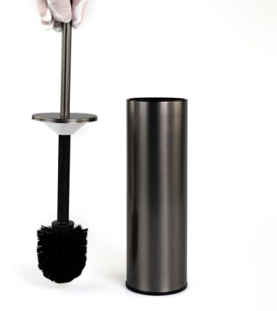 Stil Haus Hashi, напольный металлический ёрш, цвет оружейная сталь, артикул 010(61)