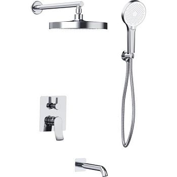 Душевая система встраиваемая Haiba HB80553, хром