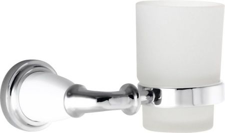 Sanibano Zafiro, настенный стеклянный стакан, цвет хром, артикул H9900/16CR