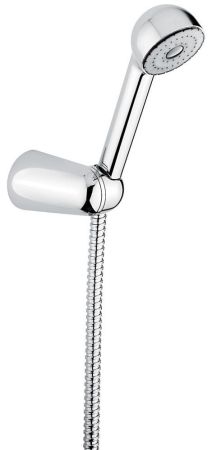 Ручной душ 112: лейка, шланг, крепеж, цвет хром
