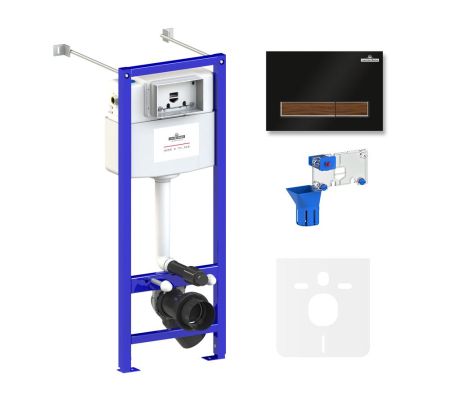 Комплект 5 в 1 инсталляции для подвесного унитаза Lavinia Boho Relfix 77020058, артикул 77020058