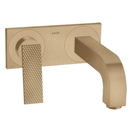 AX Citterio Смеситель для раковинынастенный,пан,тек, цвет шлифованная бронза, артикул 39171140