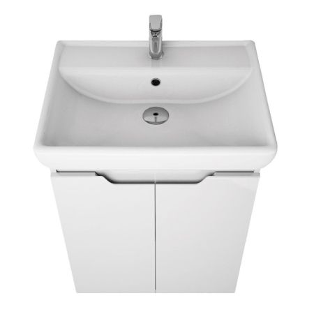 Тумба с раковиной подвесная Dreja Q Plus (D) 70 см, белый, артикул 99-1005-com