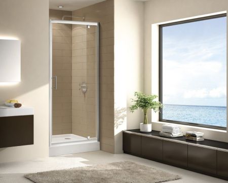 Душевая дверь в нишу CEZARES ECO-O-BA-1, артикул ECO-O-BA-1-80-P-Cr