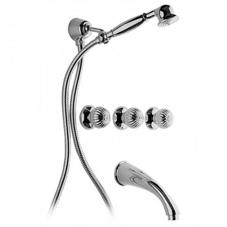 Bongio Radiant Смеситель для ванны, цвет хром, артикул 02530CR0D