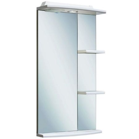 Зеркало Runo Азов 40 4620750022402 с подсветкой Белое