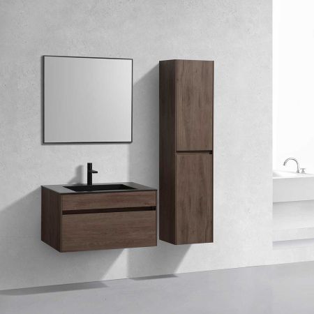 База под раковину Chiara 800 подвесная, 1 выкатной ящик soft-close, R.Oak, артикул VMC-2C800RO