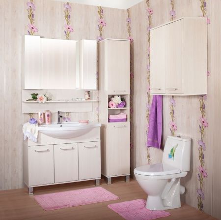 Зеркало со шкафом Бриклаер Карибы 100 Светлая лиственница