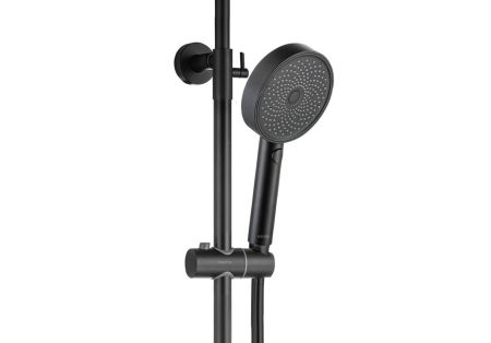 Термостатическая душевая система 3jet 260мм AQUATEK, матовый черный AQ2043MB, артикул AQ2043MB