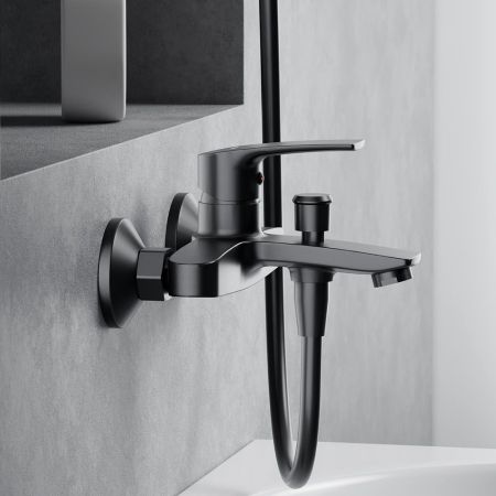 481000300 Eclipse 2.0, смеситель для ванной и душа, черный