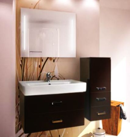 Тумба под раковину АКВАТОН АМЕРИНА 76 1A137701AM010 (подвесная, белый глянец), шт, артикул 1A137701AM010